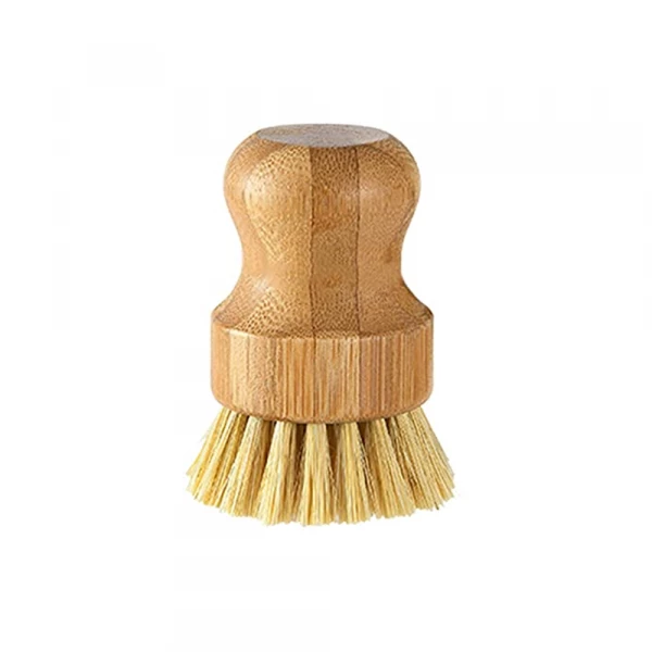 Sisal Hair Bamboo Cleaning Scrub Brush