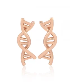 DNA Helix Earrings Studs