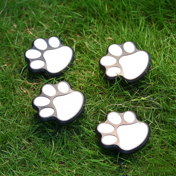 Paw Print Solar LED Garden Lights