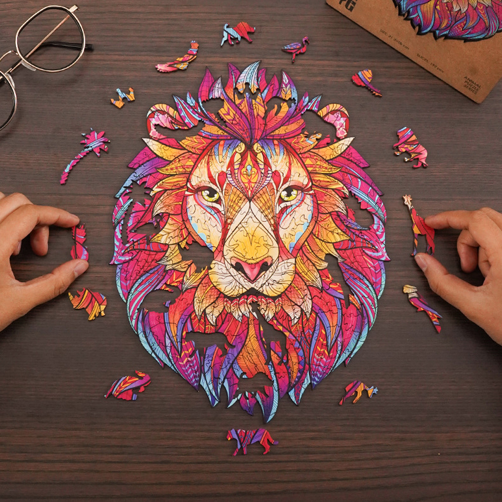 Colorful Animal-Shaped Wooden Jigsaw Puzzles