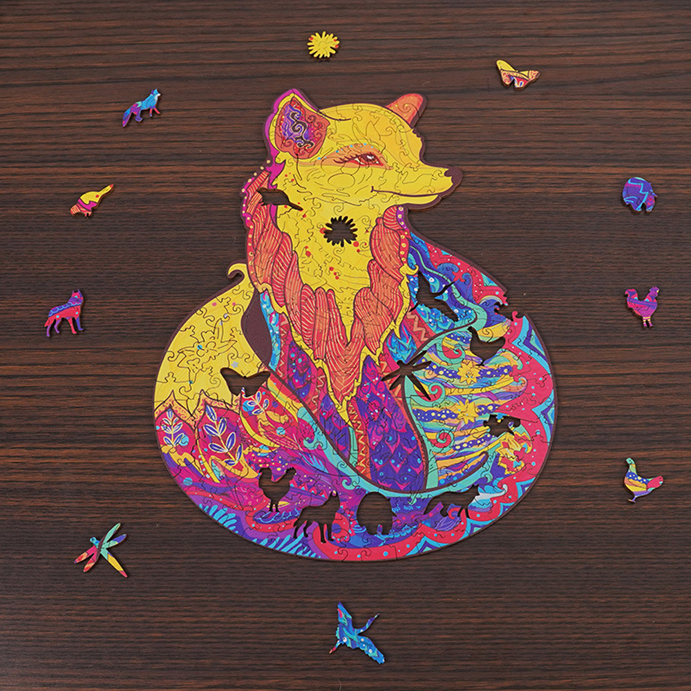 Colorful Animal-Shaped Wooden Jigsaw Puzzles