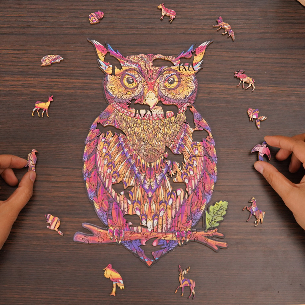 Colorful Animal-Shaped Wooden Jigsaw Puzzles