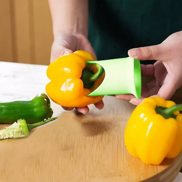 2-Pcs Bell Pepper Corer Seed Removing Tool