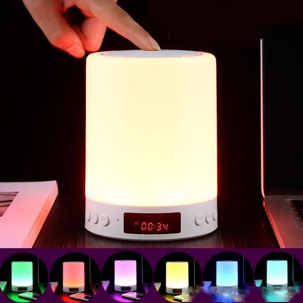 3-in-1 Bluetooth Touch Lamp Portable Speaker & Alarm