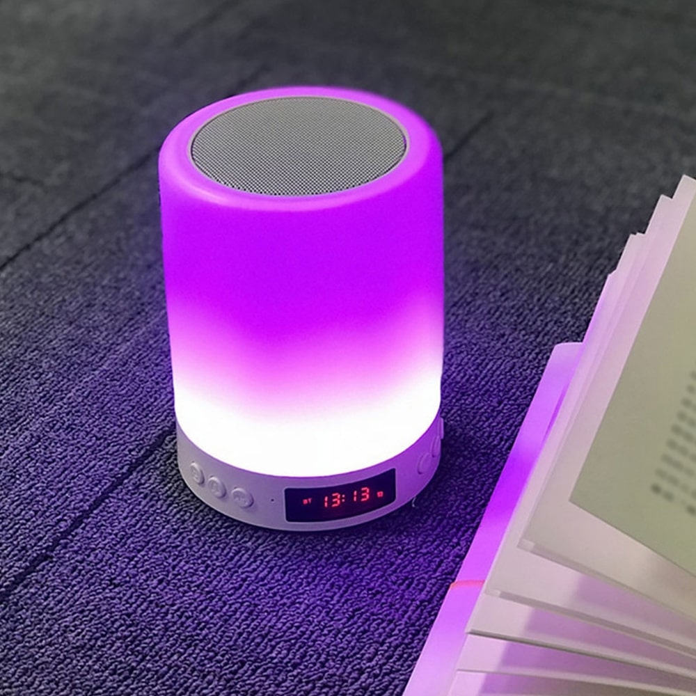 3-in-1 Bluetooth Touch Lamp Portable Speaker & Alarm