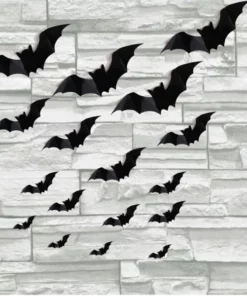 DIY Haunted House Halloween Bat Wall Stickers