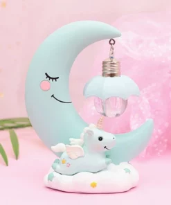 Cute Moon Unicorn Night Light