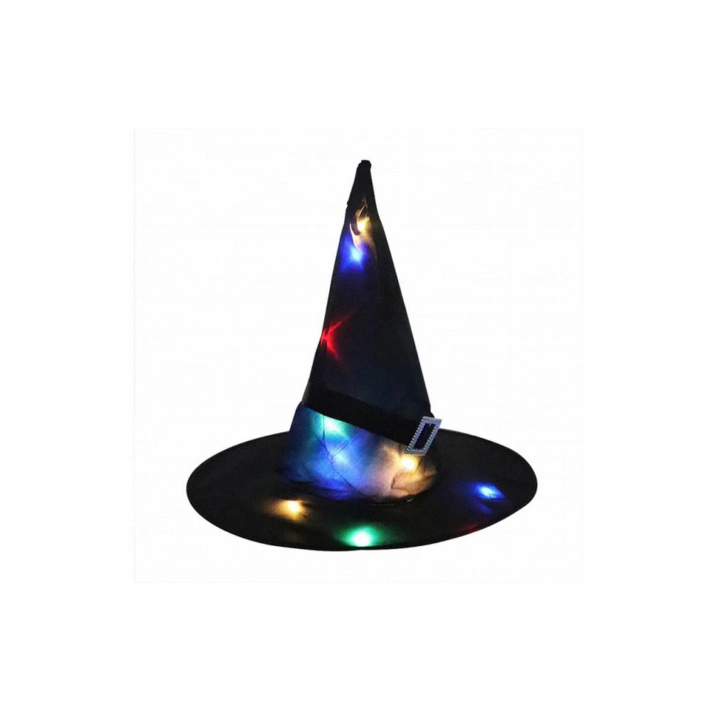 Colorful Hanging Halloween Witch Hat Lights