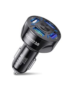 Fast Charging 4 Port Car Charger Adapter