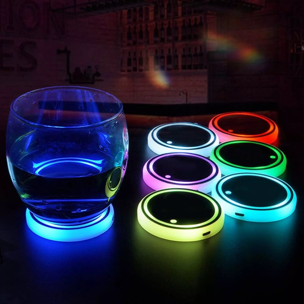 Car LED Cup Holder Coasters