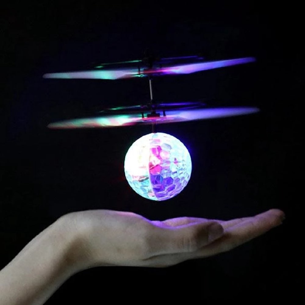 Multicolor LED Flying Ball Helicopter Toy