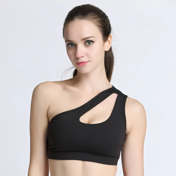 One Shoulder Sports Bra Top