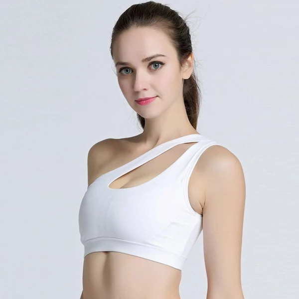 One Shoulder Sports Bra Top