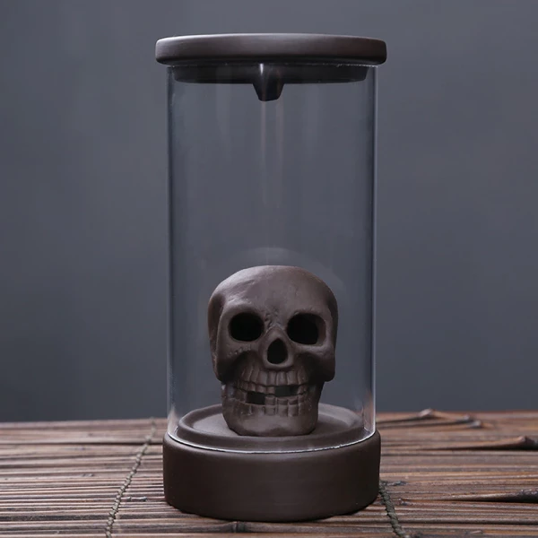 Backflow LED Skull Incense Burner