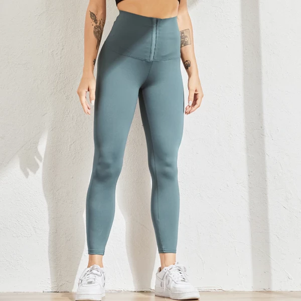 High Waist Fitness Lace Up Corset Leggings