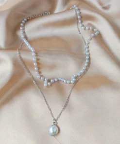 Pearl Layered Double Choker Necklace