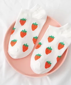 Cute Strawberry Socks