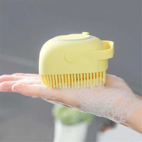 Dog Shampoo Dispenser Brush