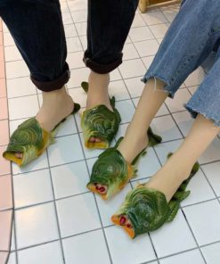 Realistic Unisex PVC Fish Slippers For Kids & Adults