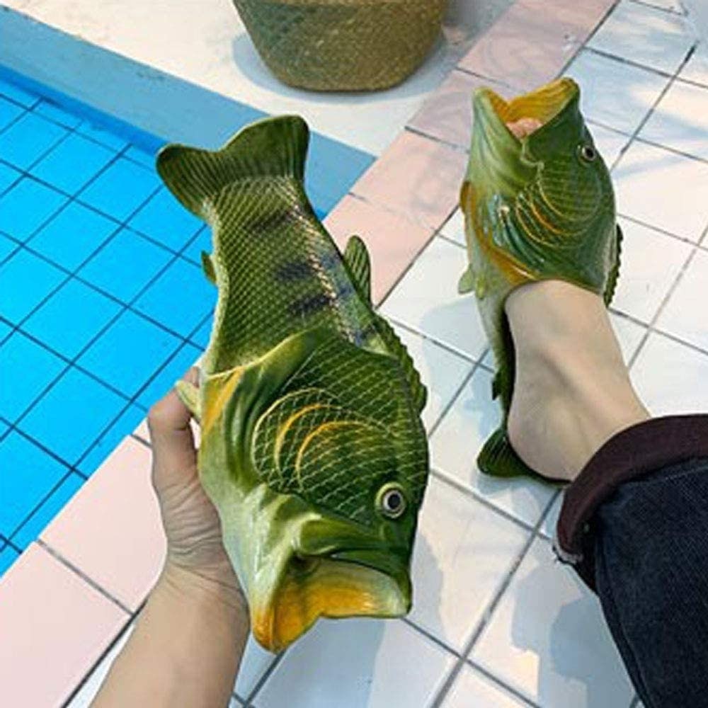 Realistic Unisex PVC Fish Slippers For Kids & Adults