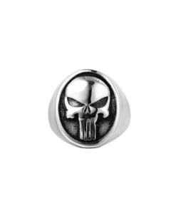 Men's Skull Signet Ring