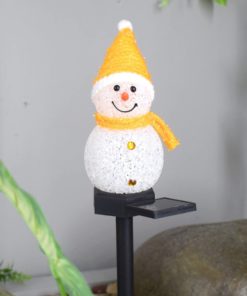 Outdoor Solar Snowman Decoration Lights