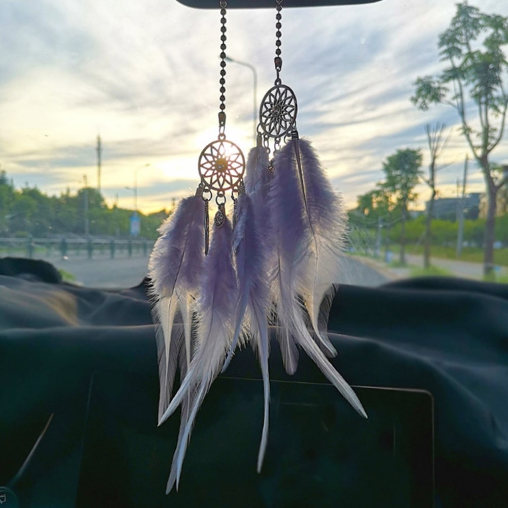 Hanging Dreamcatcher Feather Ornament