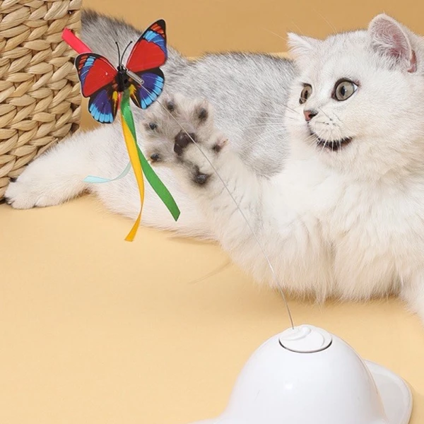 Electronic Rotating Butterfly Cat Toy