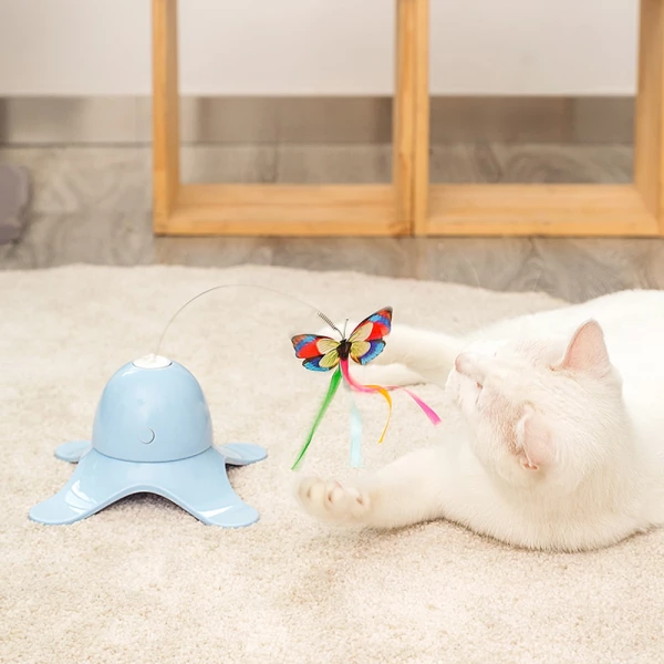 Electronic Rotating Butterfly Cat Toy