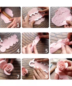 Easy Rose Cutter Set for Fondant