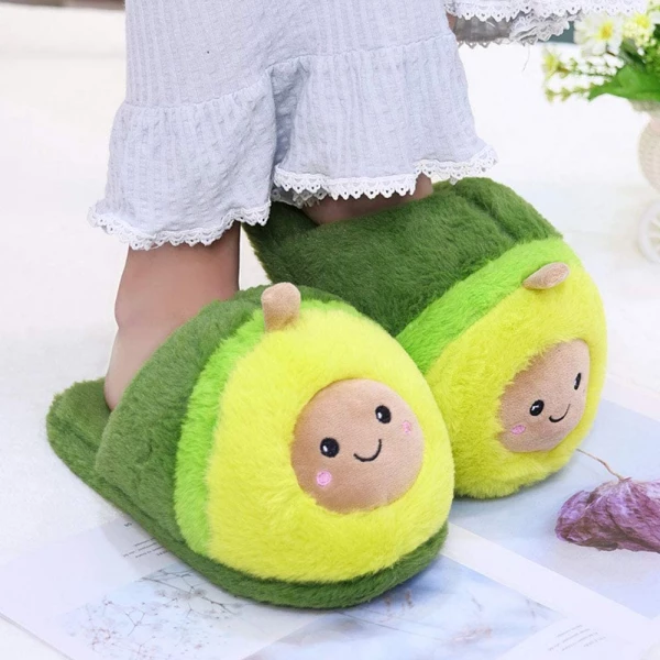 Cute Avocado Slippers For Women & Kids