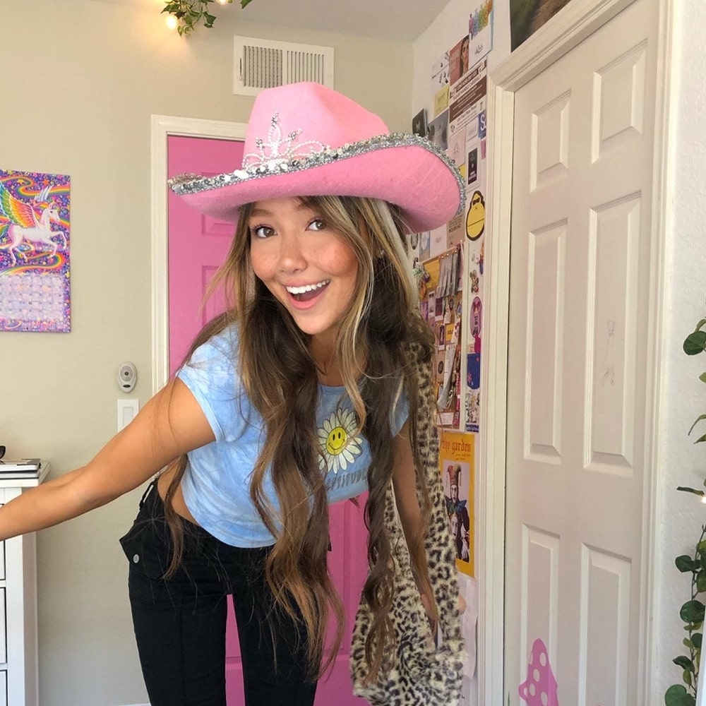 Fancy Rhinestone Pink Cowgirl Hat