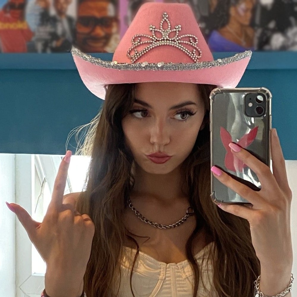 Fancy Rhinestone Pink Cowgirl Hat