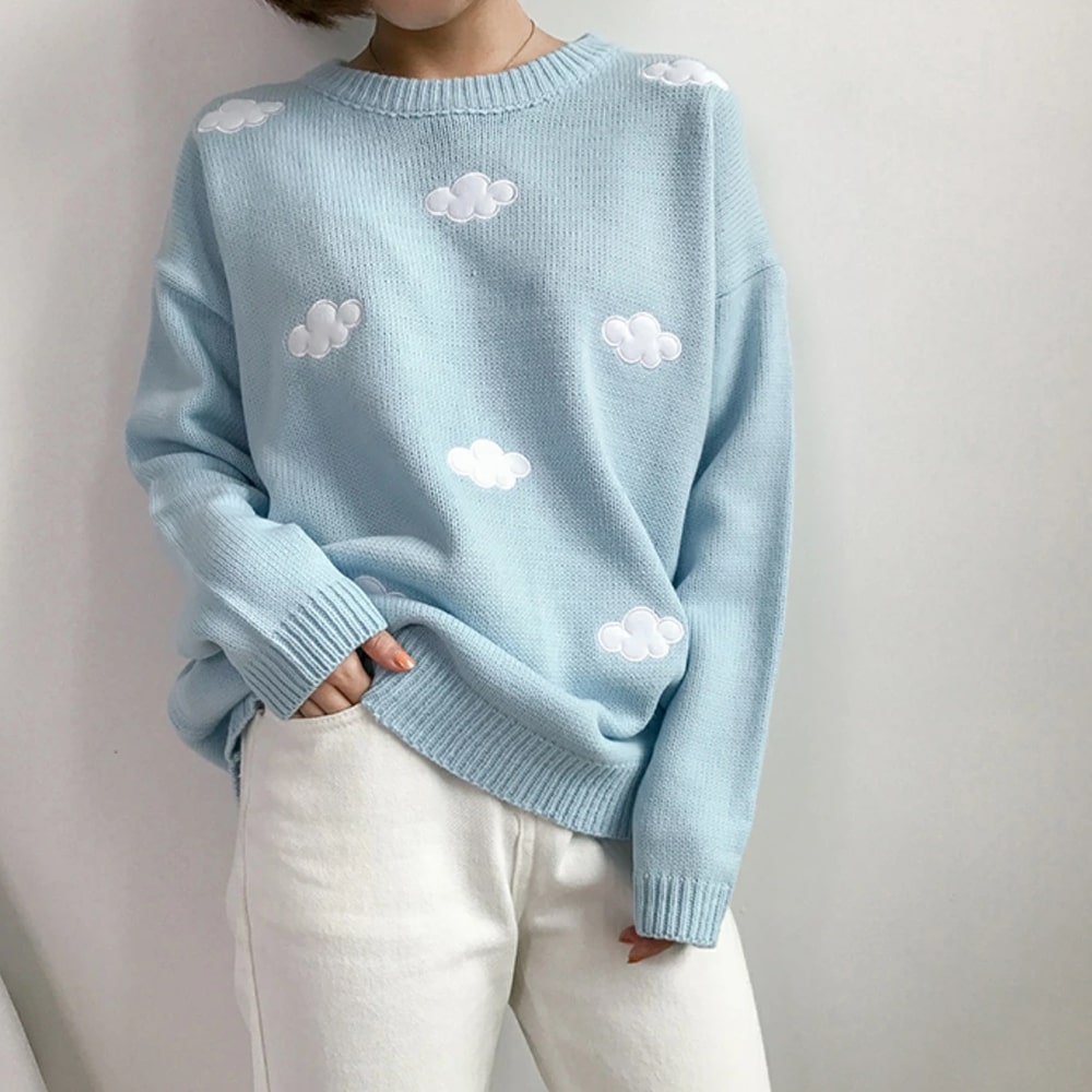 Unisex Knitted Cloud Sweater