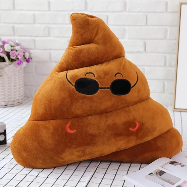 Plush Poop Emoji Pillow