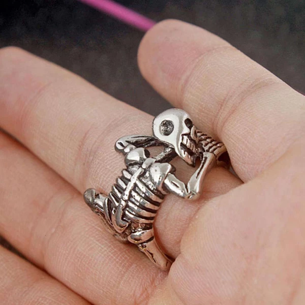 Adjustable Unisex Skeleton Ring