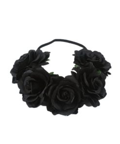 Floral Rose Headband Crown For Wedding & Halloween