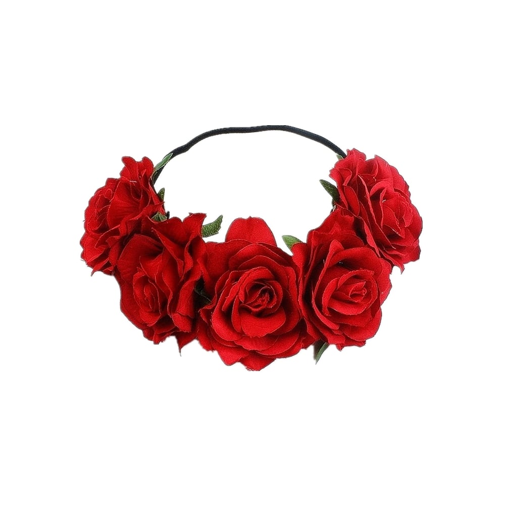 Floral Rose Headband Crown For Wedding & Halloween