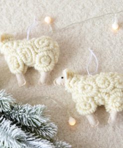 Felt Sheep Ornament For Christmas Decoration