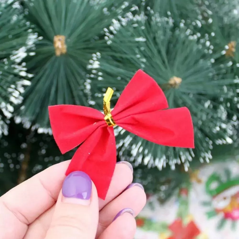 Cute Mini Christmas Bows For Tree Decoration