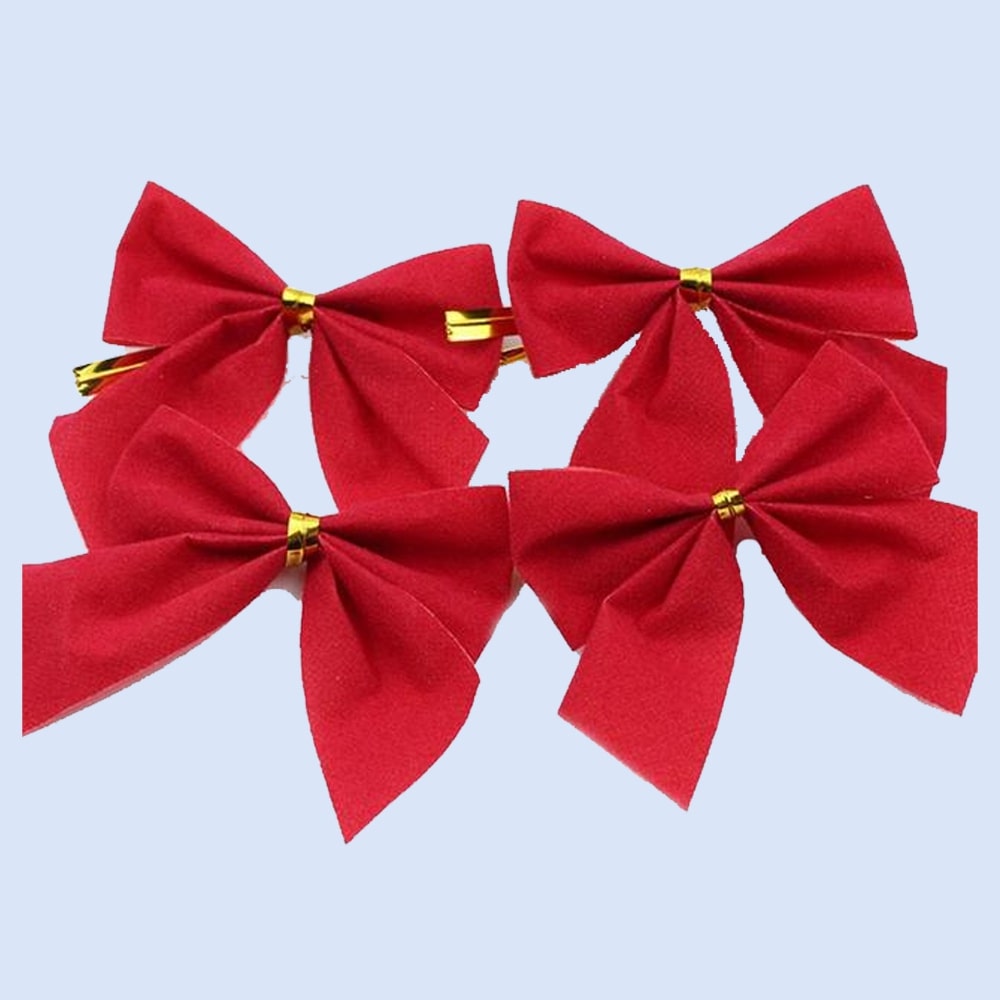 Cute Mini Christmas Bows For Tree Decoration