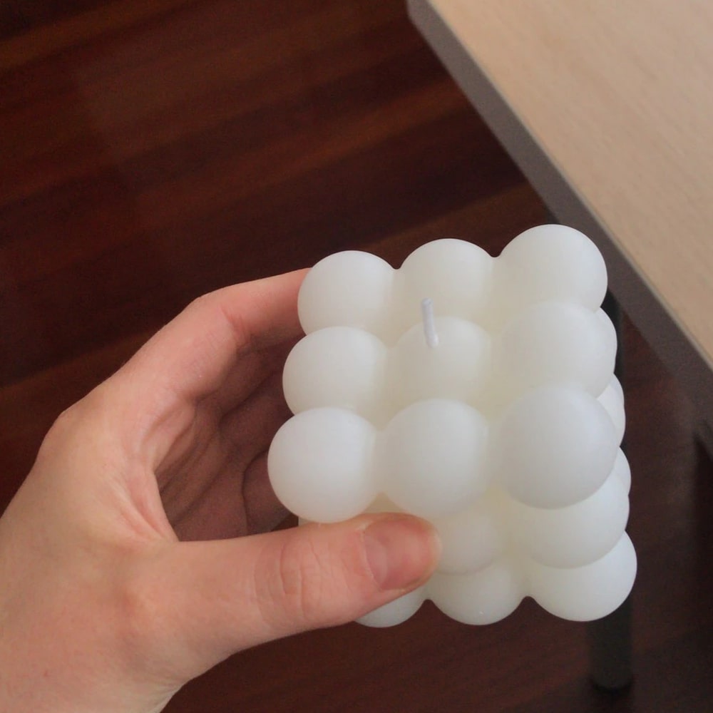 Scented Cube Bubble Candle For Destressing