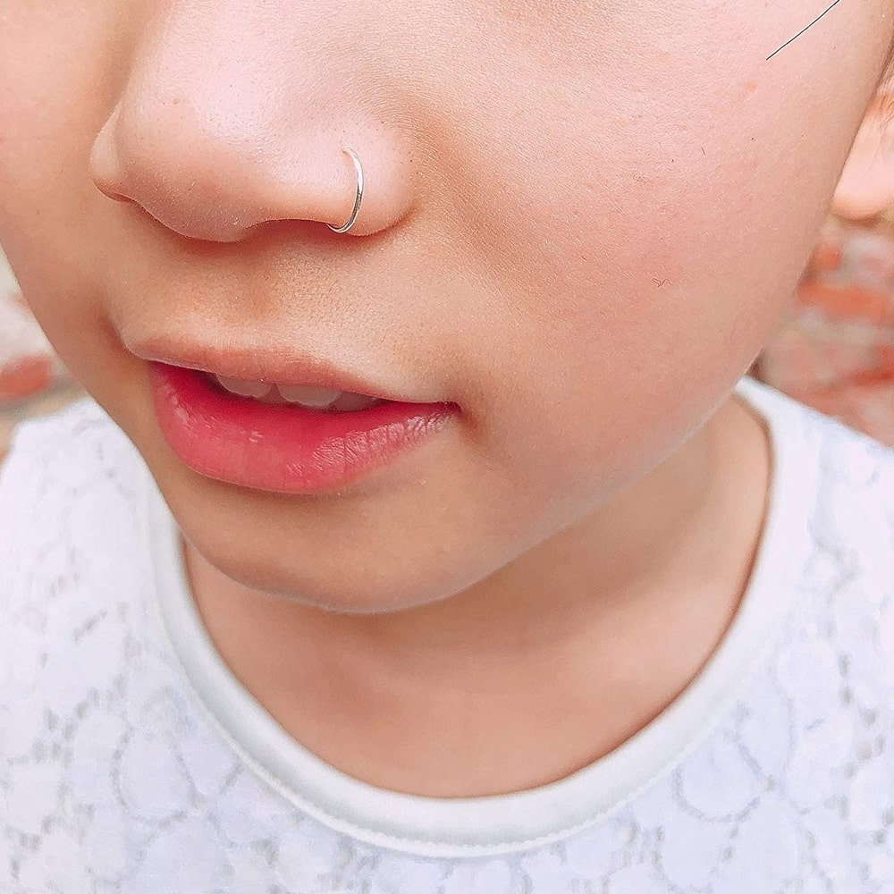 Seamless Ultra Thin Nose Hoop Ring