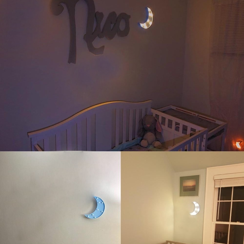 3D LED Crescent Moon Light Lamp