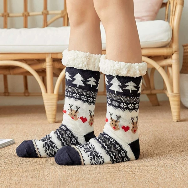 Anti-Slip Cozy Cabin Socks