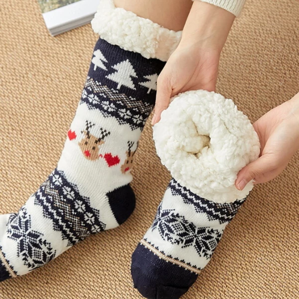 Anti-Slip Cozy Cabin Socks