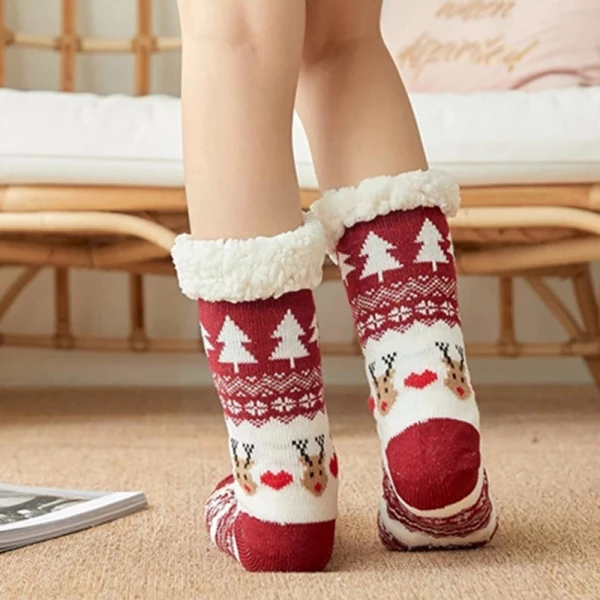 Anti-Slip Cozy Cabin Socks