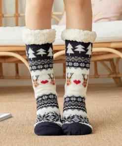 Anti-Slip Cozy Cabin Socks