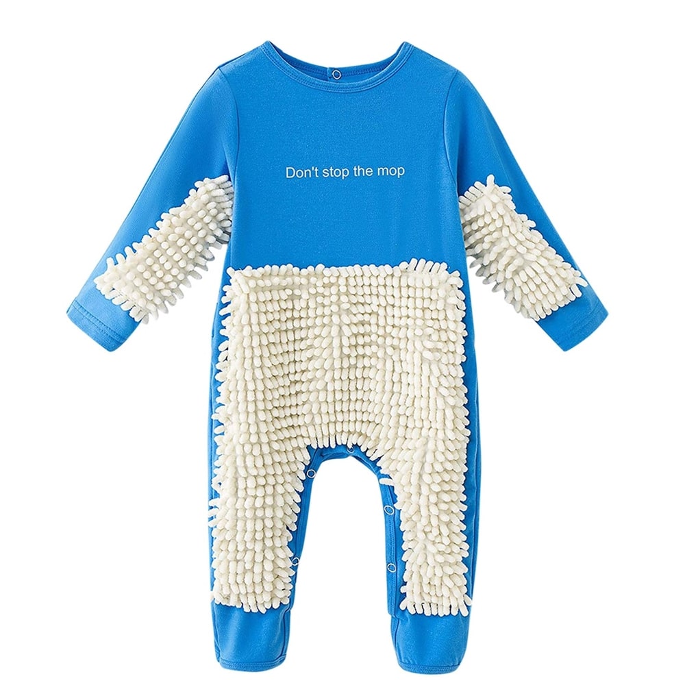 Adorably Funny Baby Mop Onesie Romper