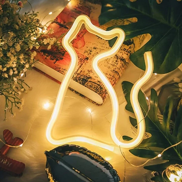 Cute Cat Neon Light Sign